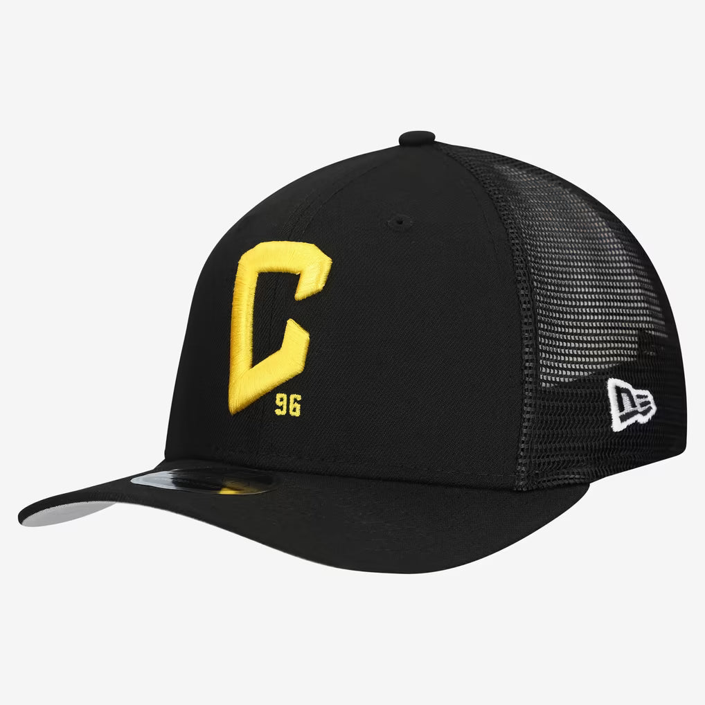 Columbus Crew Hat – MLS New Era 9SEVENTY Jersey Hook Adjustable – Black (USA Sourced) - UKASSNI