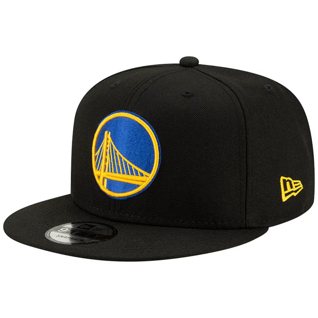 Golden State Warriors New Era Cap - NBA Official Team Color 9FIFTY Snapback – Black (USA Sourced)