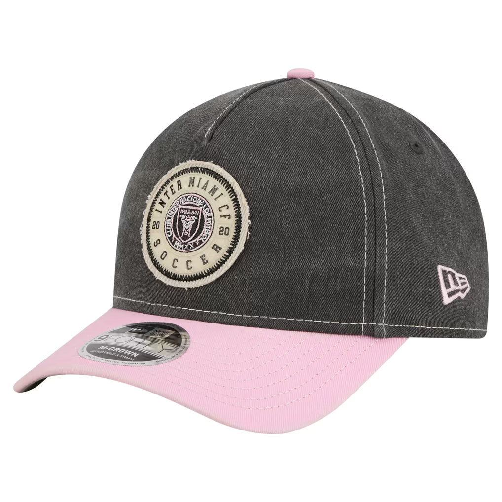 Inter Miami CF Hat – MLS New Era 9FORTY Jersey Hook Adjustable – Black (USA Sourced)