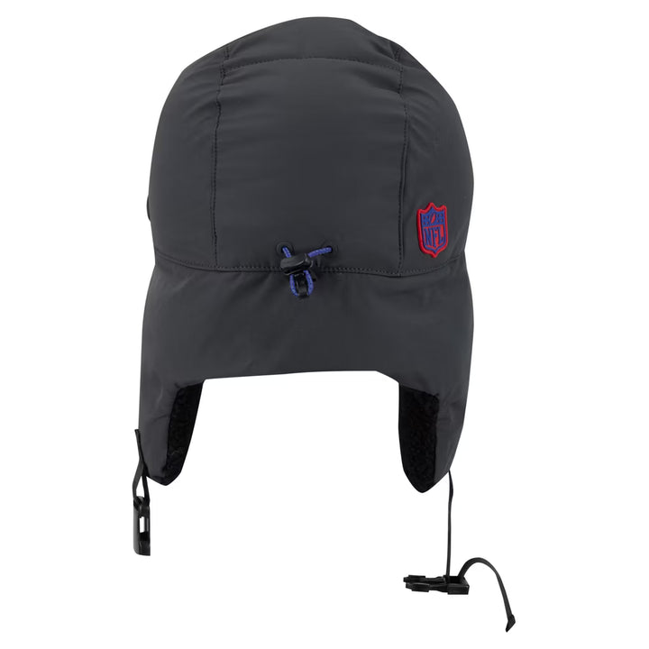 Buffalo Bills Hat – NFL New Era 2026 Sideline Cold Weather Trapper – Charcoal (USA Sourced)