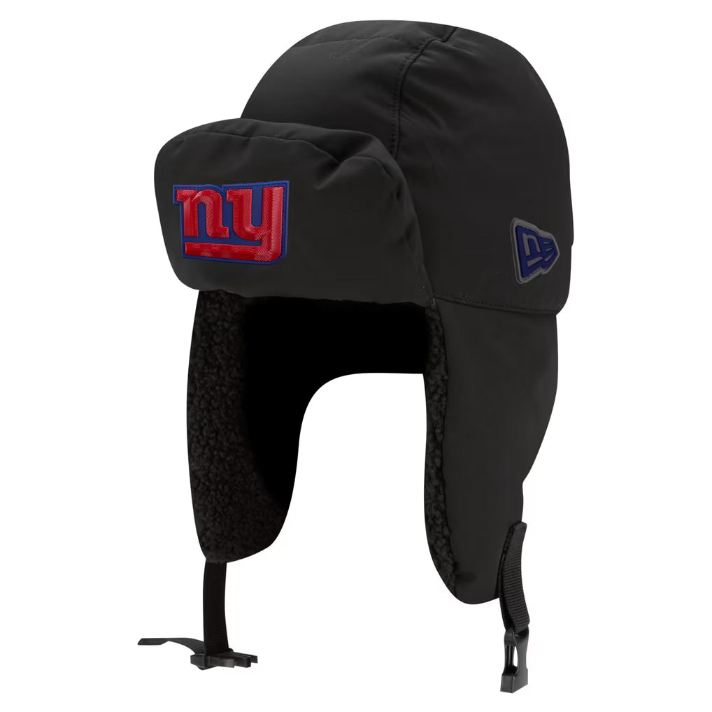 New York Giants Hat – NFL New Era 2026 Sideline Cold Weather Trapper – Charcoal (USA Sourced)