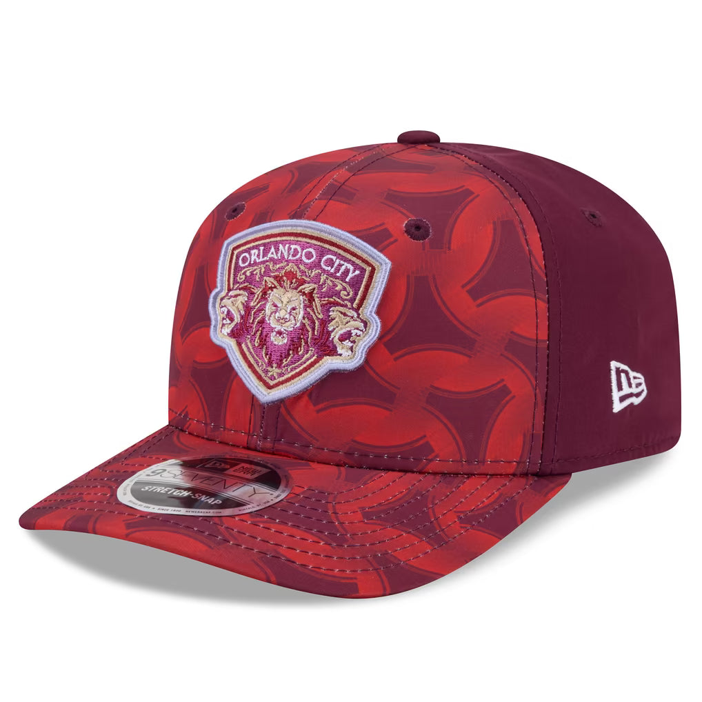 Orlando City SC Hat – MLS New Era 9SEVENTY Third Jersey Hook Adjustable – Red (USA Sourced) - UKASSNI