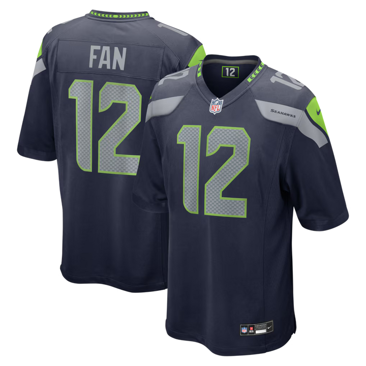 Seattle Seahawks Jersey – NFL Nike Team Game – College Navy (USA Sourced) - UKASSNI