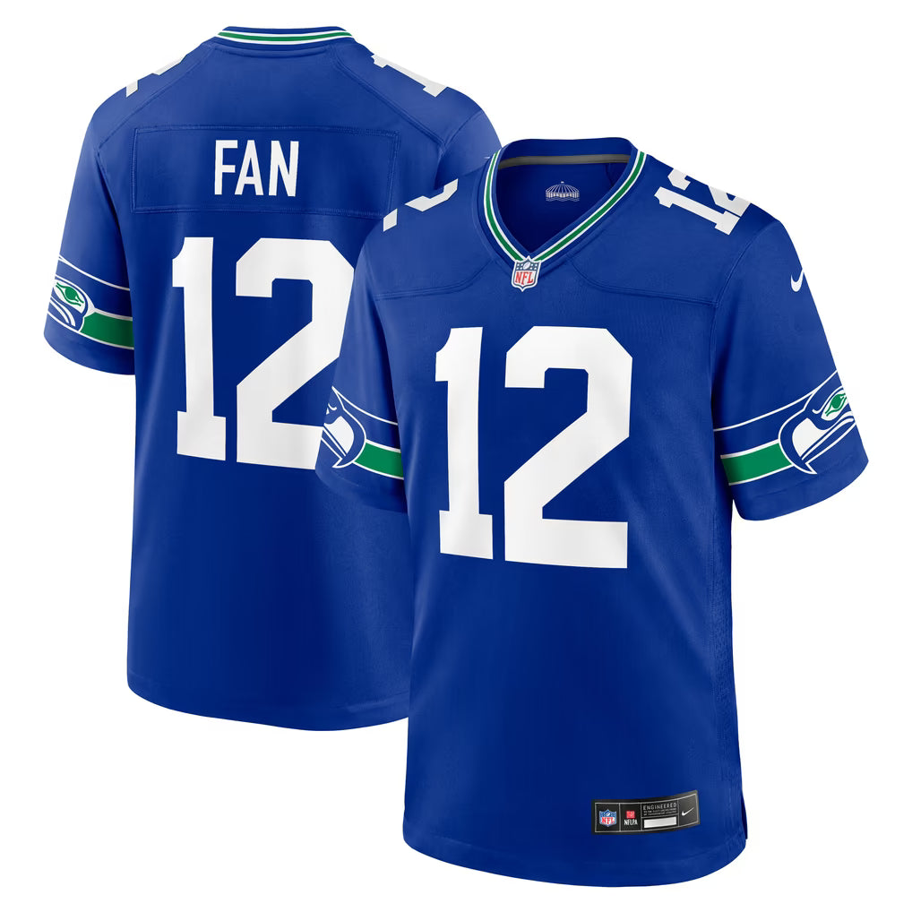 Seattle Seahawks 12s Jersey – NFL Nike Game – 3 Colours (USA Sourced)