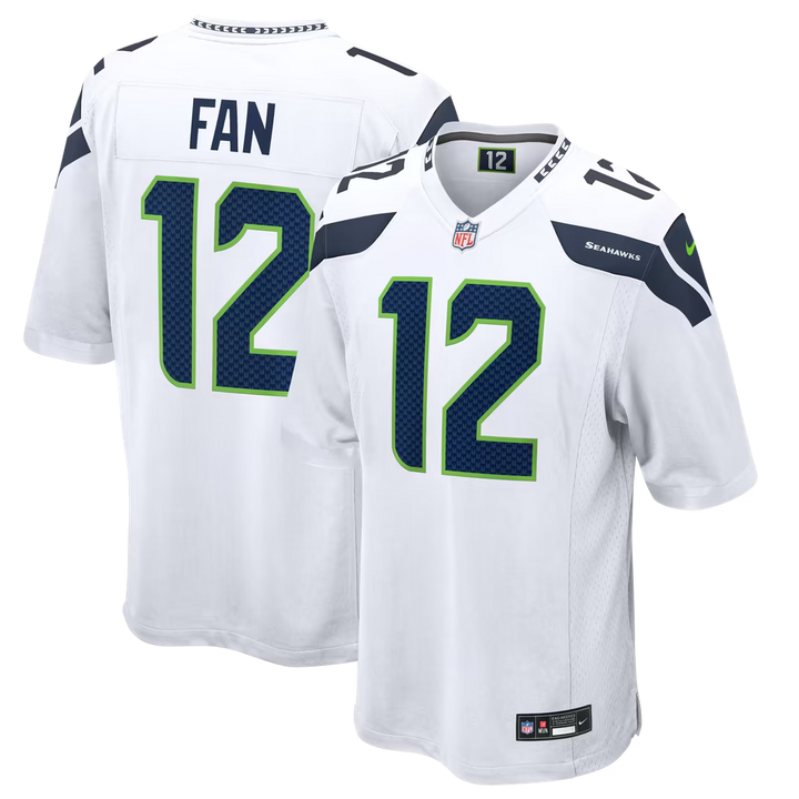 Seattle Seahawks 12s Jersey – NFL Nike Game – 3 Colours (USA Sourced)