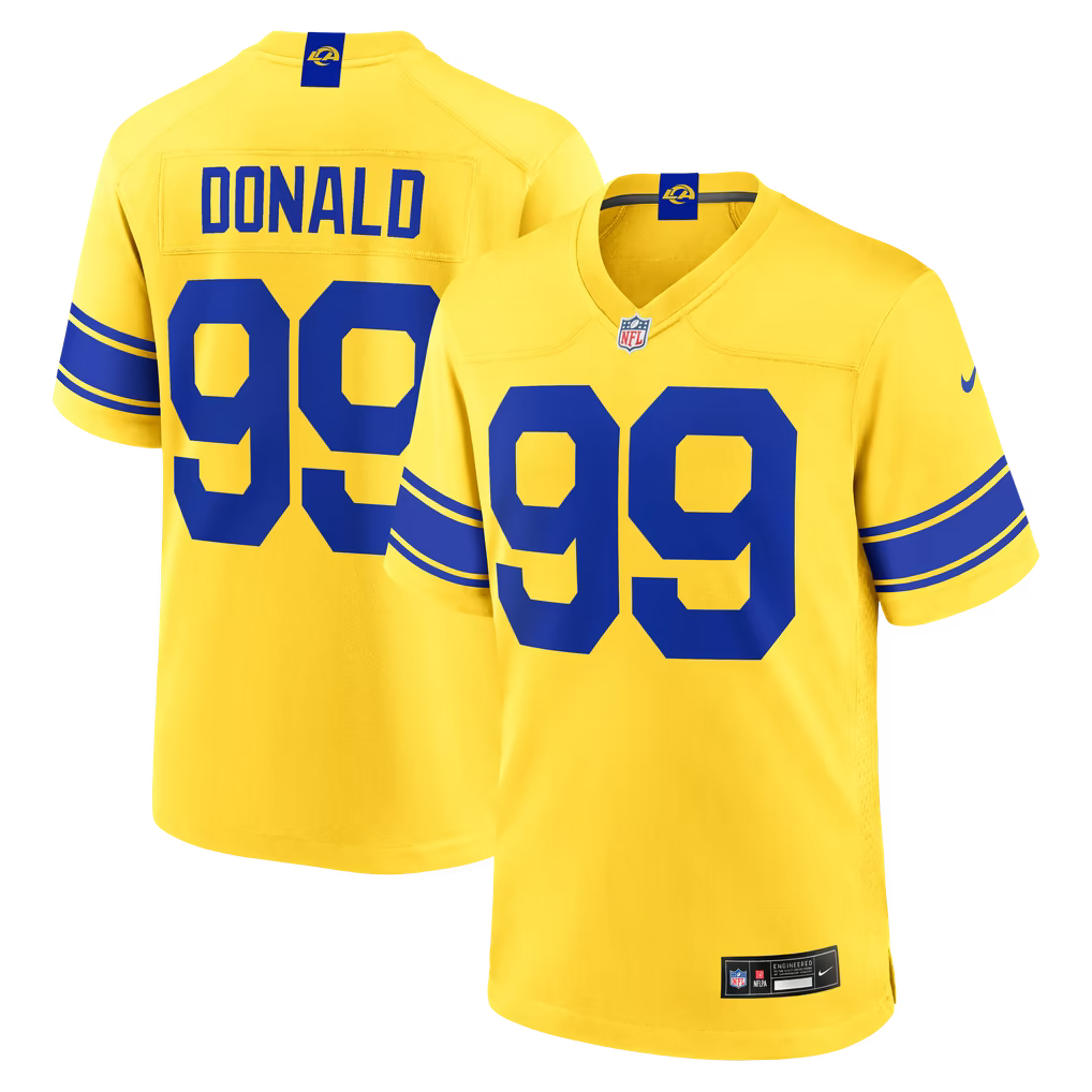 Los Angeles Rams Aaron Donald Jersey – NFL Nike Classic Sol Game – 3 Colours (USA Sourced)