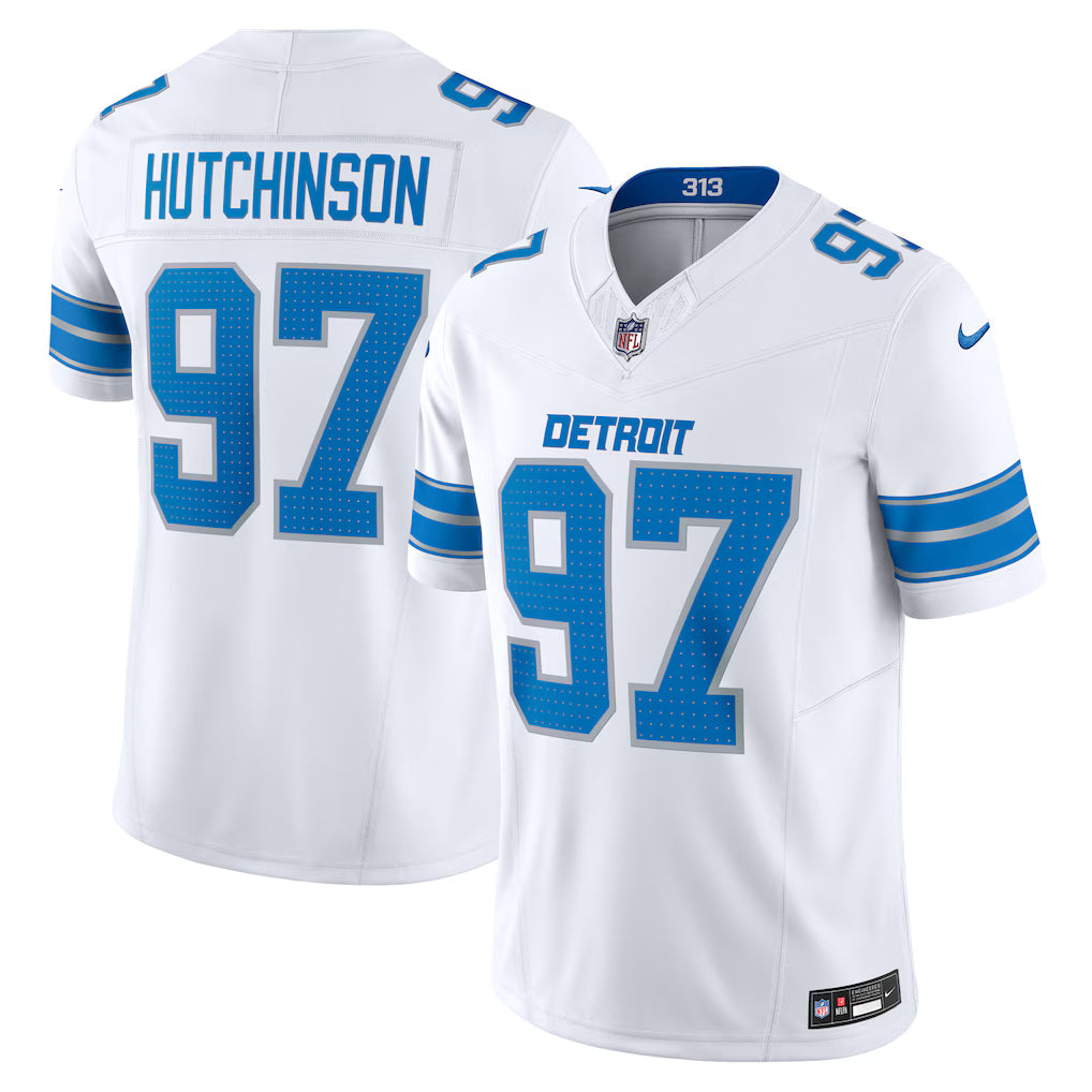 Detroit Lions NFL Aidan Hutchinson Nike Vapor F.U.S.E. Limited Jersey - White (USA Stock) - UKASSNI