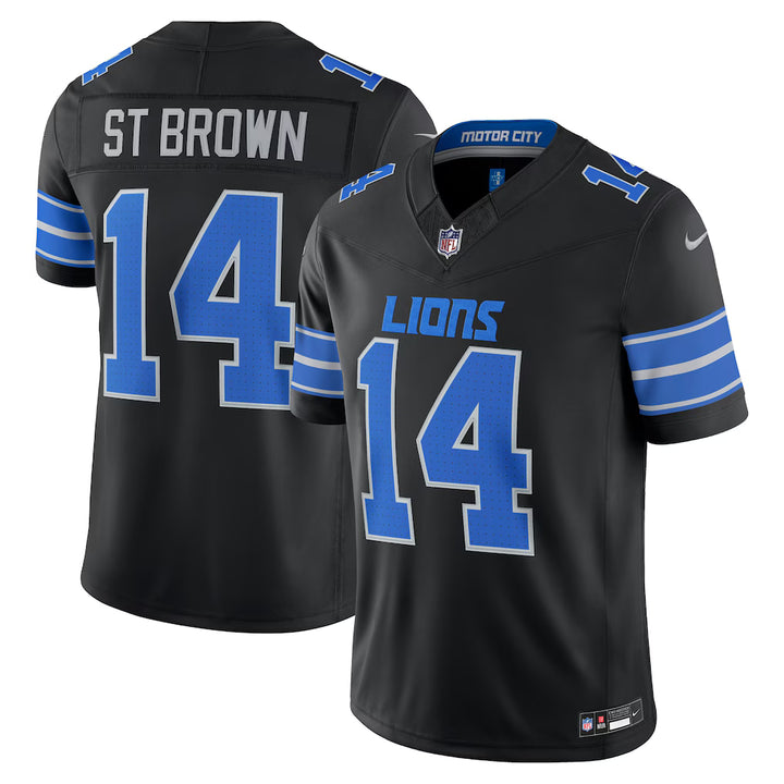 Detroit Lions Amon-Ra St. Brown Jersey – NFL Nike Vapor F.U.S.E. Stitched Limited – 3 Colours (USA Sourced)