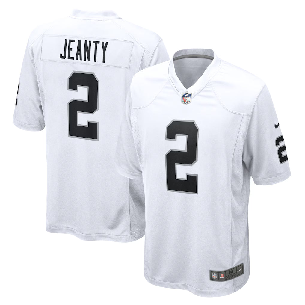 Las Vegas Raiders NFL Ashton Jeanty Nike Game Jersey – White (USA Stock) - UKASSNI