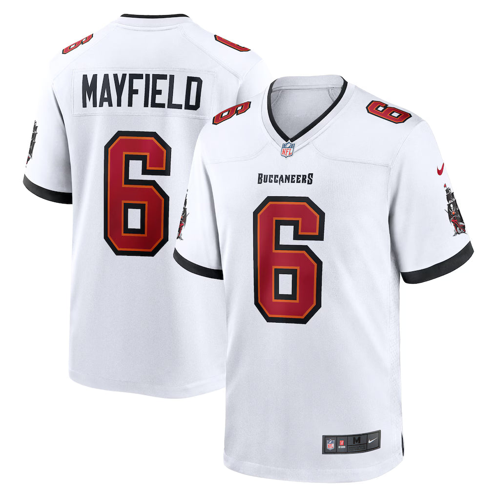Tampa Bay Buccaneers NFL Baker Mayfield Nike Away Game Jersey – White (USA Stock) - UKASSNI