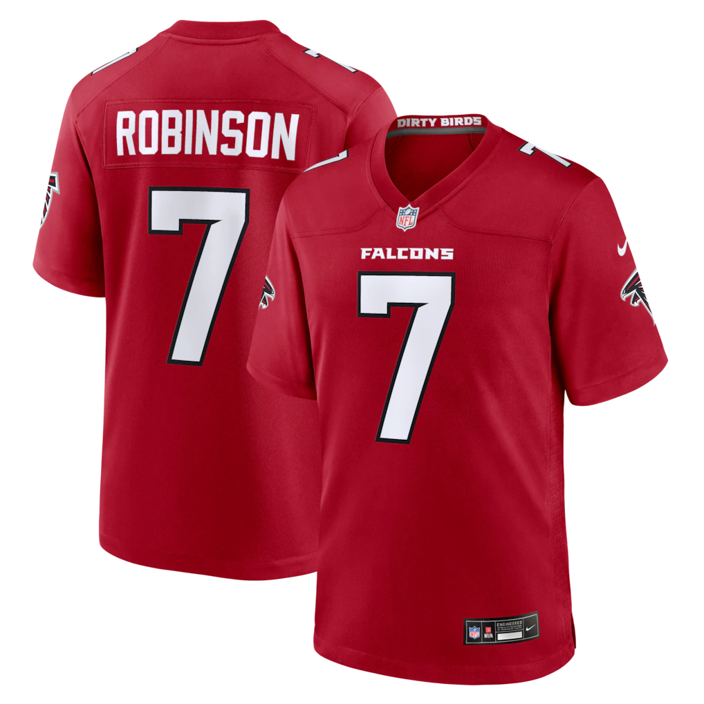 Atlanta Falcons NFL Bijan Robinson Nike Game Jersey – Red (USA Stock) - UKASSNI