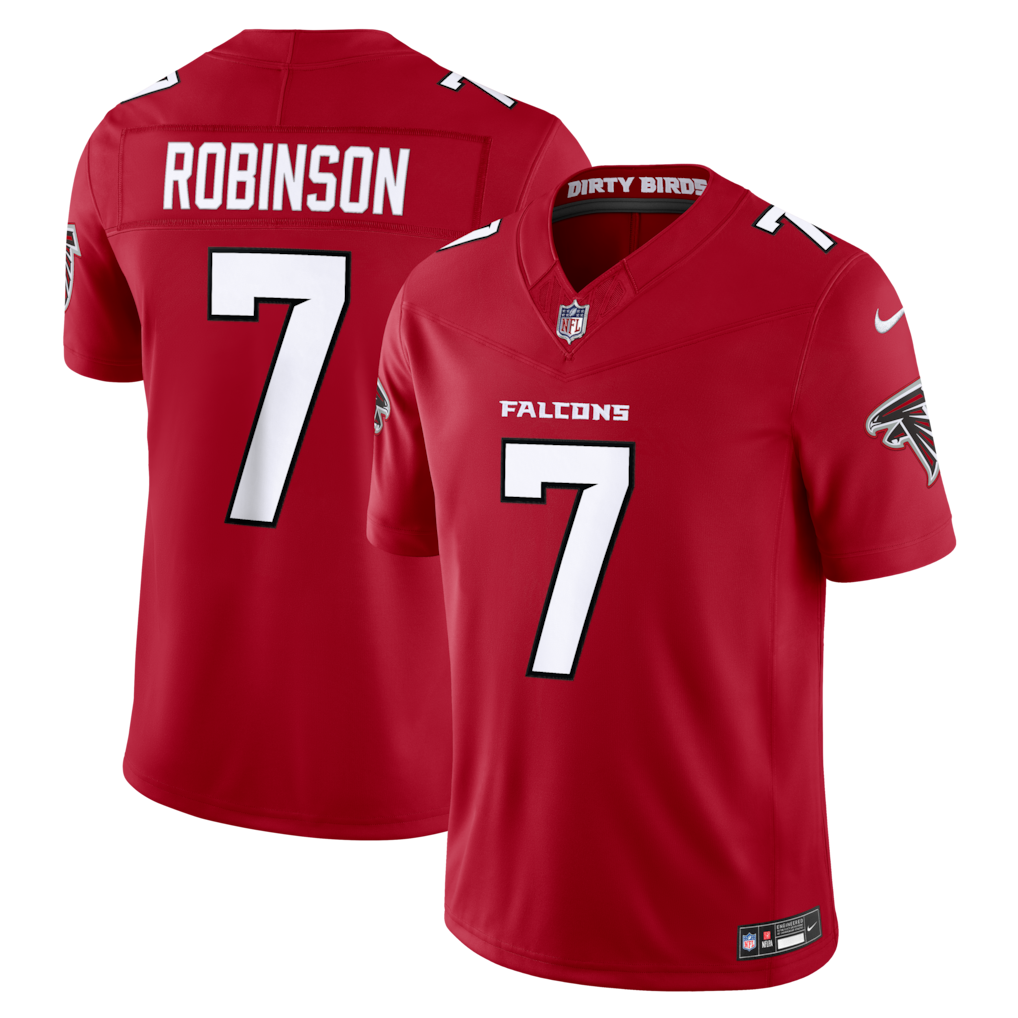Atlanta Falcons NFL Bijan Robinson Nike Vapor F.U.S.E. Sewn Down Limited Jersey – Red (USA Stock) - UKASSNI