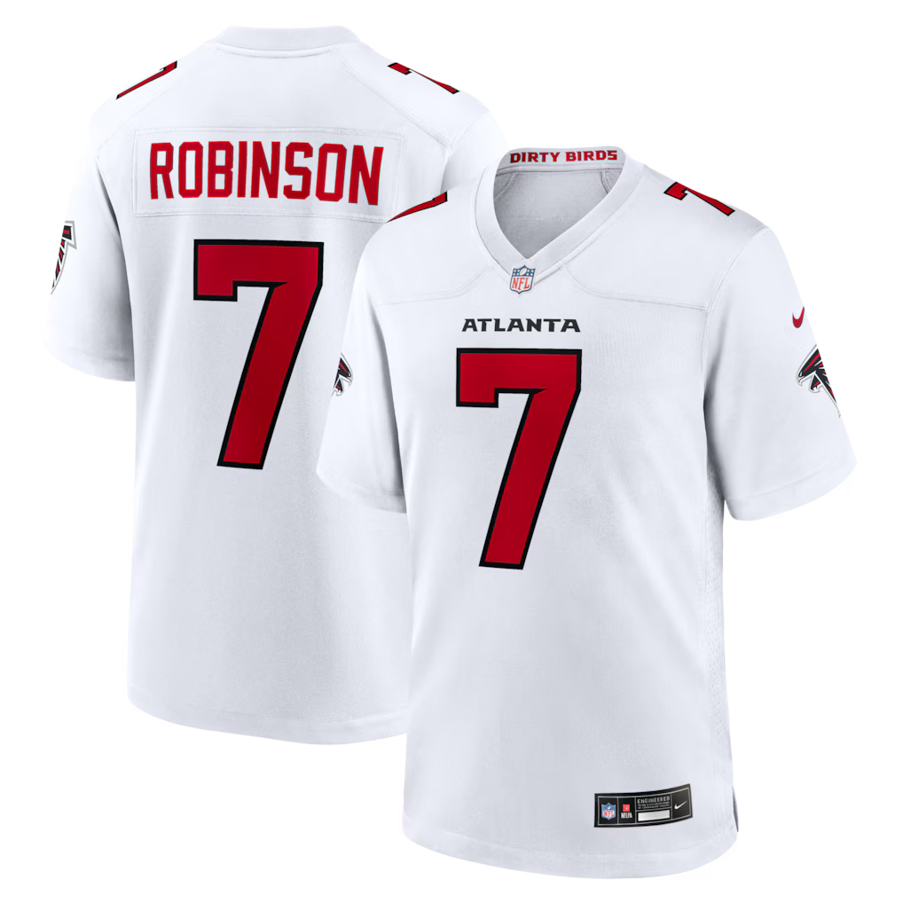 Atlanta Falcons NFL Bijan Robinson Nike Game Jersey – White (USA Stock) - UKASSNI