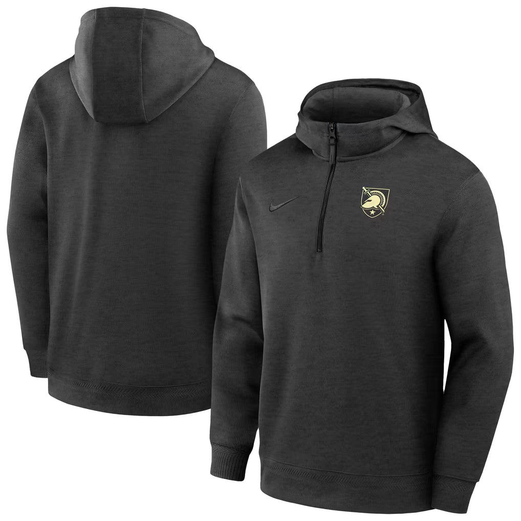 Army Black Knights Hoodie – Nike Coaches Dri-FIT Half-Zip – Black (USA Sourced) - UKASSNI