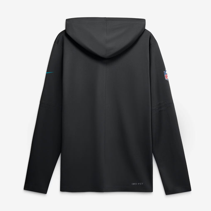 Jacksonville Jaguars Hooded Long Sleeve Top – NFL Nike Rivalries Collection Sideline Lightweight – Black (USA Sourced)
