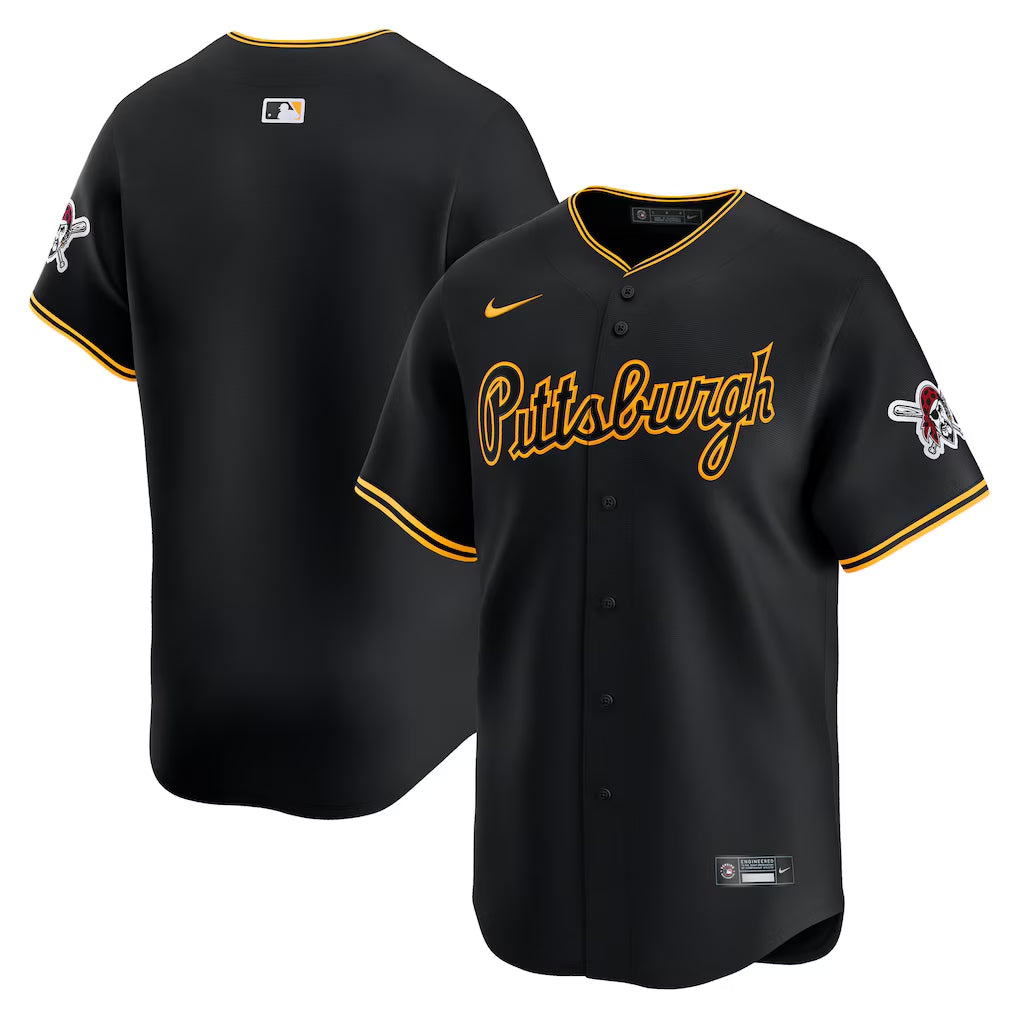 Pittsburgh Pirates MLB Nike Alternate Limited Jersey – Black (USA Stock)