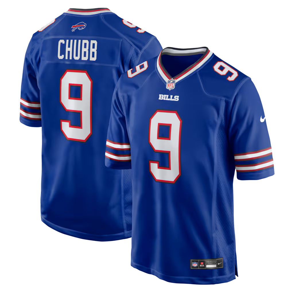 Buffalo Bills NFL Bradley Chubb Nike Team Game Jersey – Royal (USA Stock) - UKASSNI