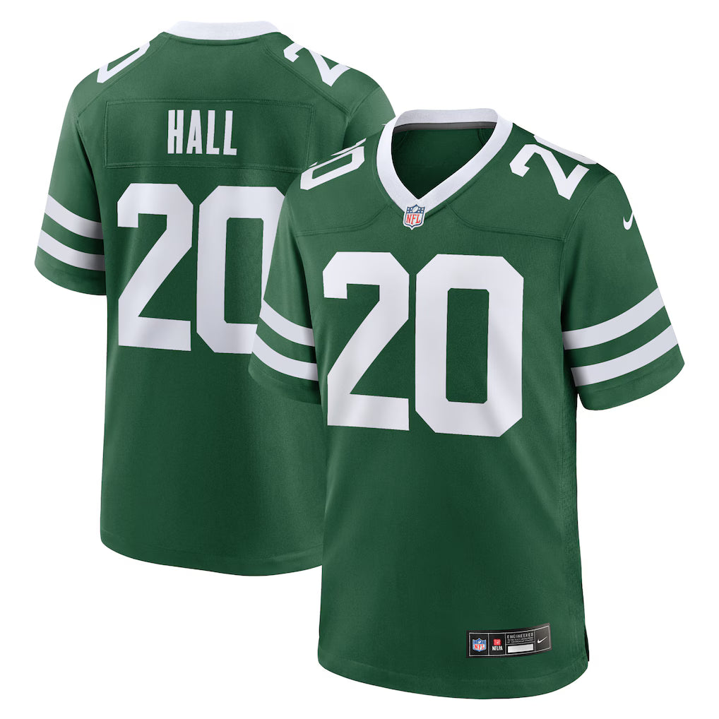 New York Jets NFL Breece Hall Nike Game Jersey – Legacy Green (USA Stock) - UKASSNI