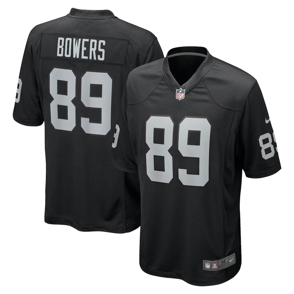 Las Vegas Raiders NFL Brock Bowers Nike Player Game Jersey – Black (USA Stock) - UKASSNI