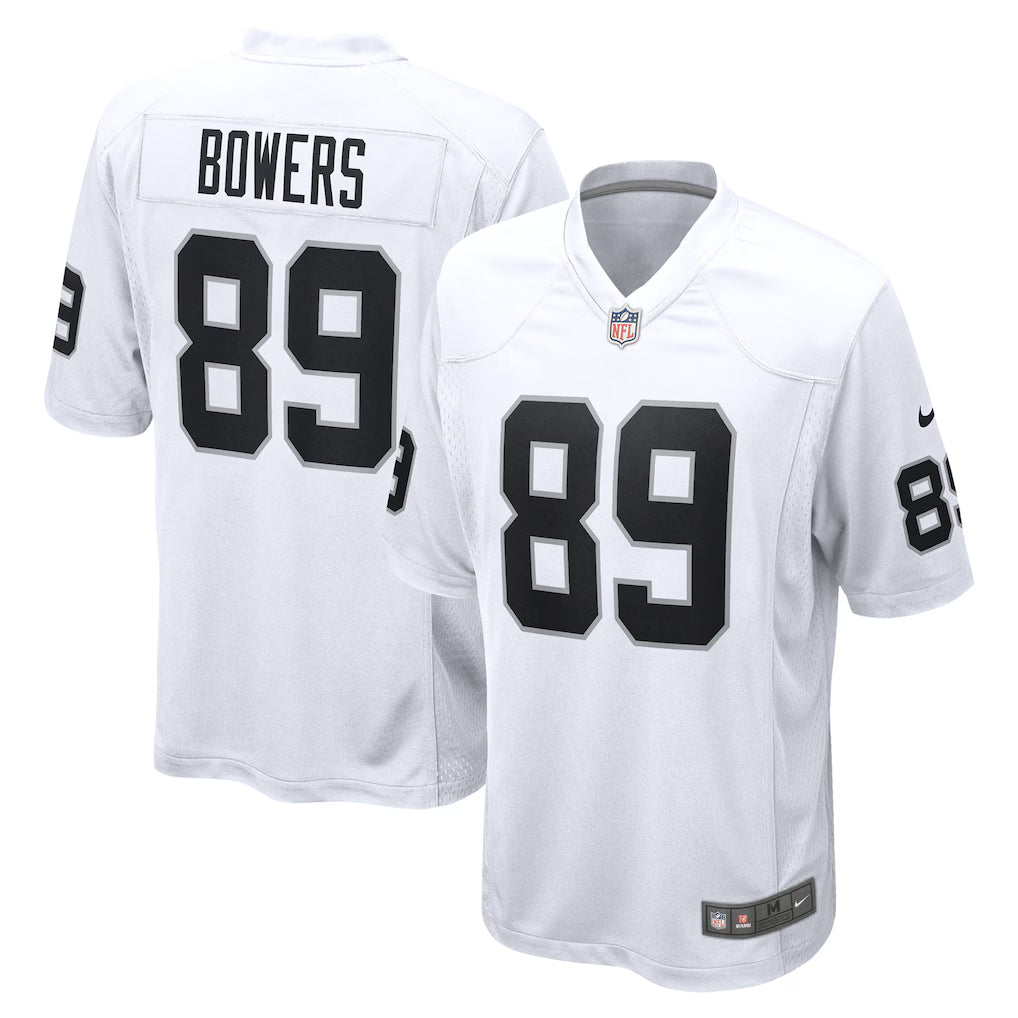 Las Vegas Raiders NFL Brock Bowers Nike Game Jersey – White (USA Stock)
