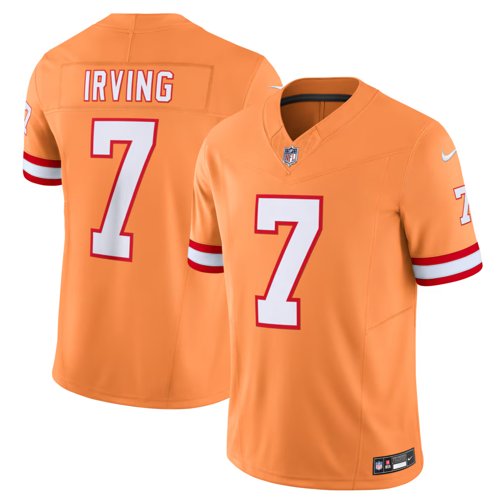 Tampa Bay Buccaneers NFL Bucky Irving Nike Alternate 2 Throwback Vapor F.U.S.E. Limited Jersey - Orange (USA Stock) - UKASSNI
