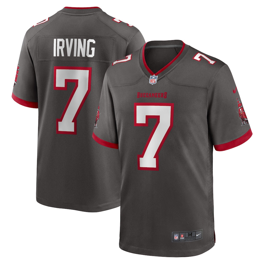 Tampa Bay Buccaneers NFL Bucky Irving Nike Alternate Game Jersey – Pewter (USA Stock) - UKASSNI