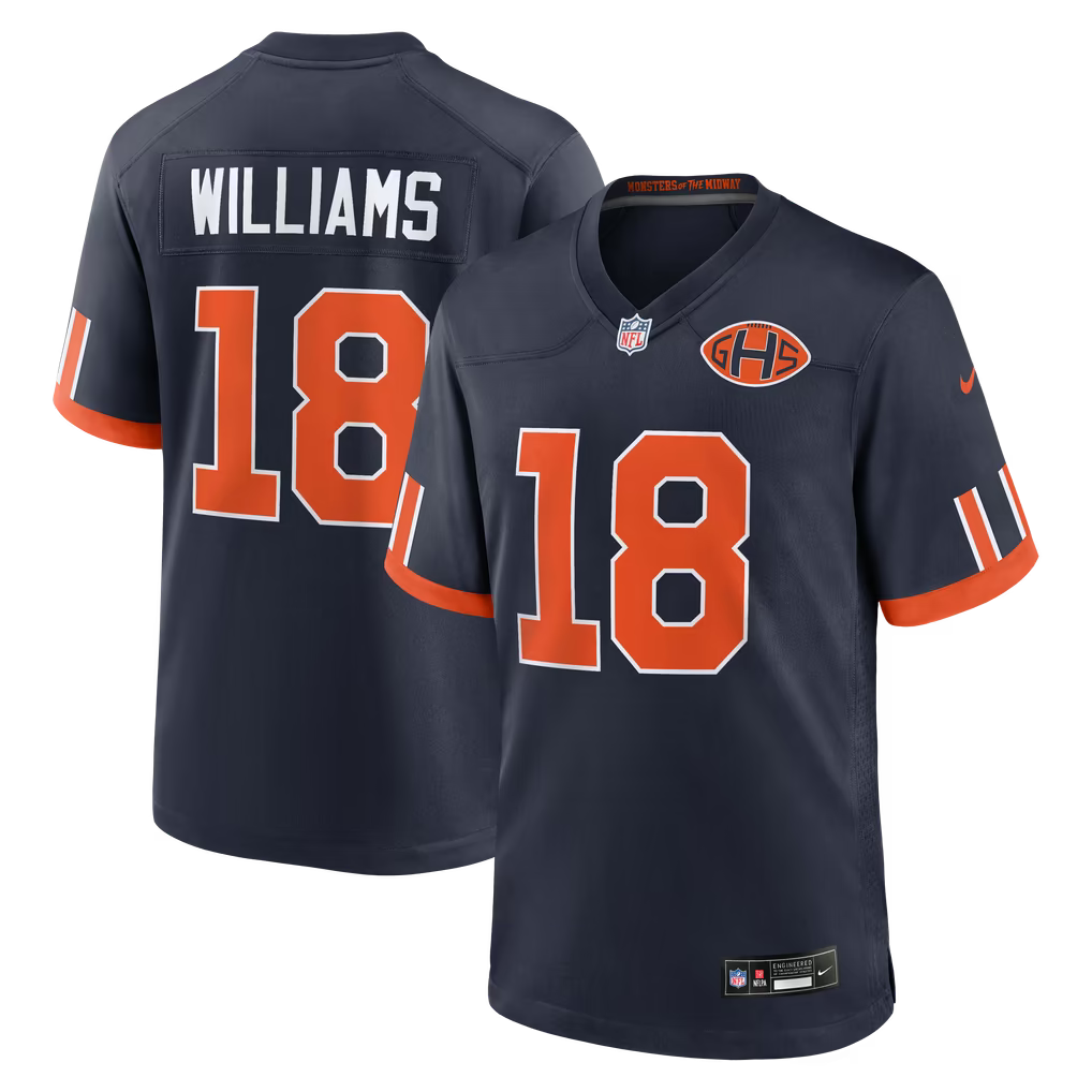 Chicago Bears Caleb Williams Jersey – NFL Nike 2026 Rivalries Collection Game – Navy (USA Sourced)