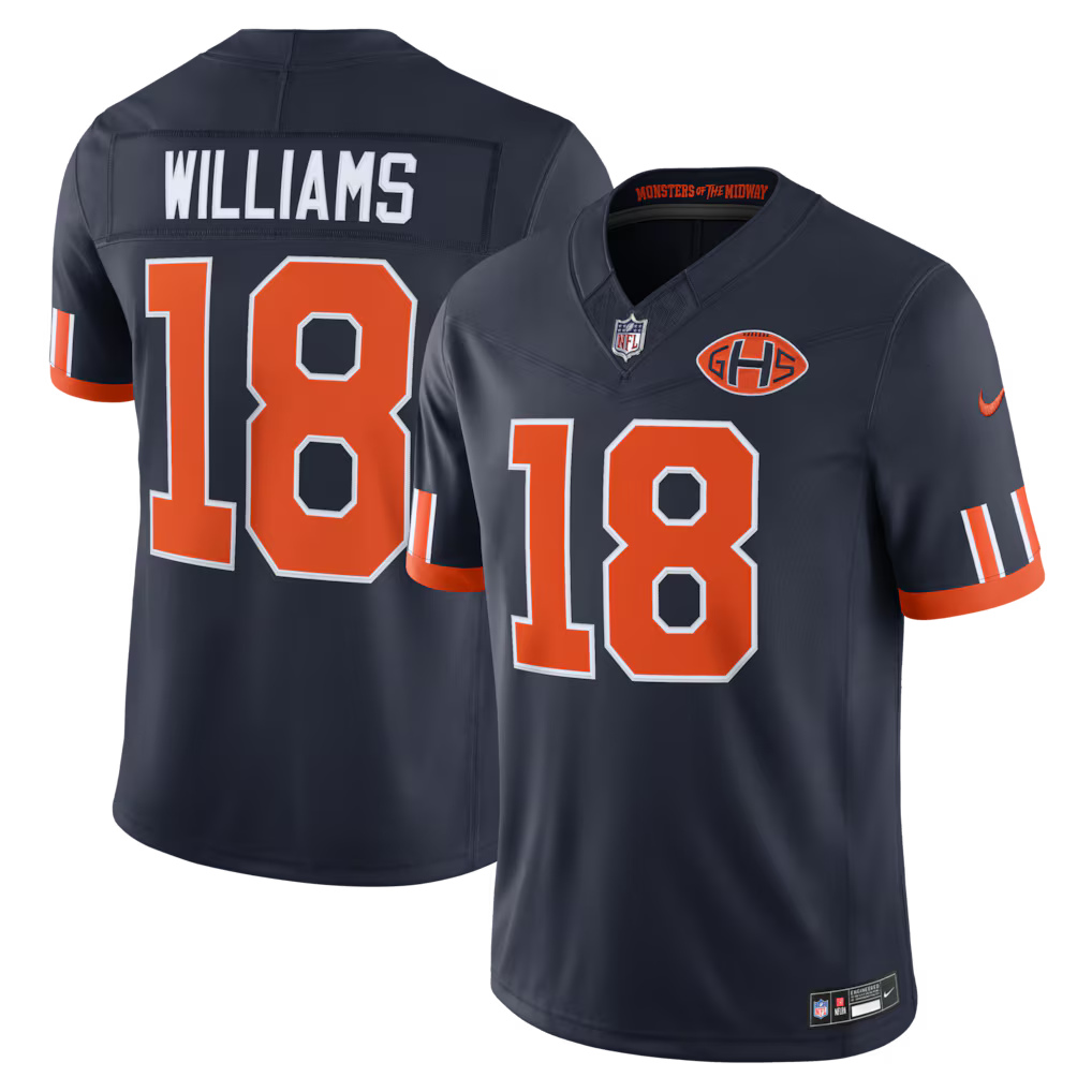 Chicago Bears Caleb Williams Jersey – NFL Nike 2026 Rivalries Collection Limited – Navy (USA Sourced)