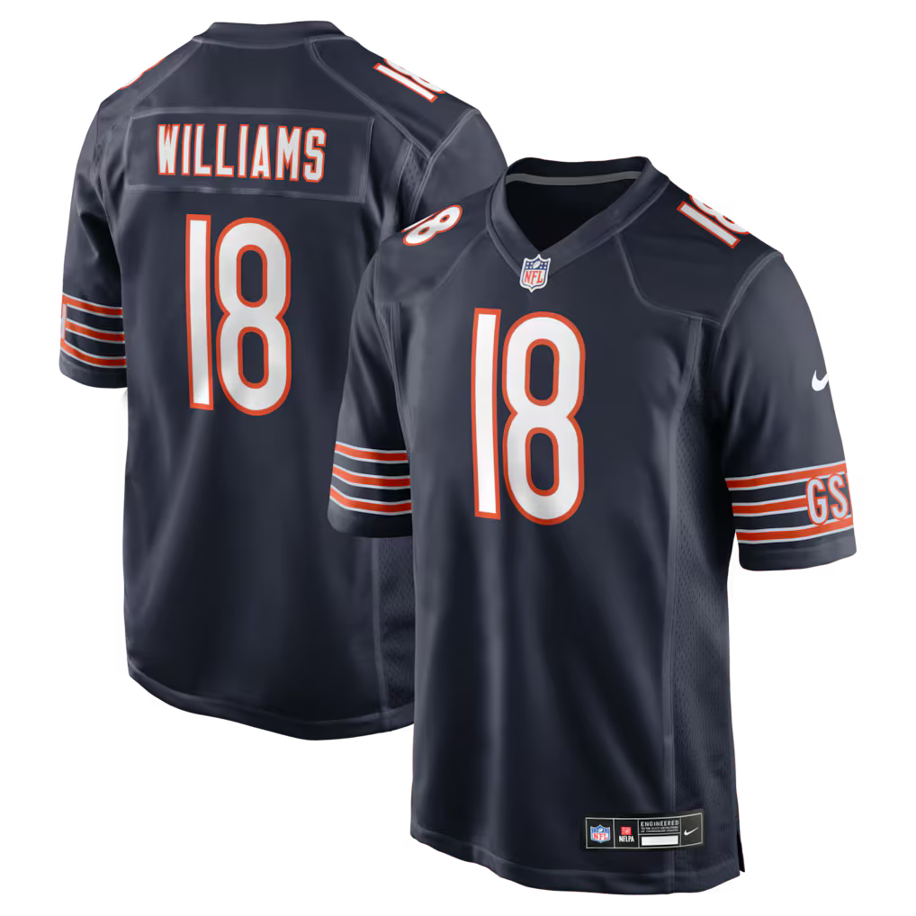 Chicago Bears NFL Caleb Williams Nike Player Game Jersey – Navy (USA Stock) - UKASSNI