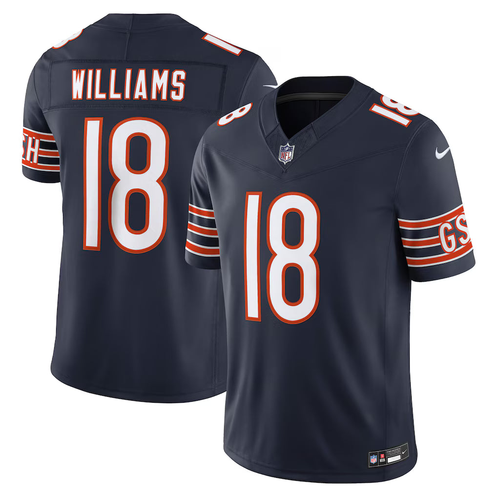 Chicago Bears Caleb Williams Jersey - NFL Nike Vapor F.U.S.E. Stitched Limited – Navy (USA Sourced)
