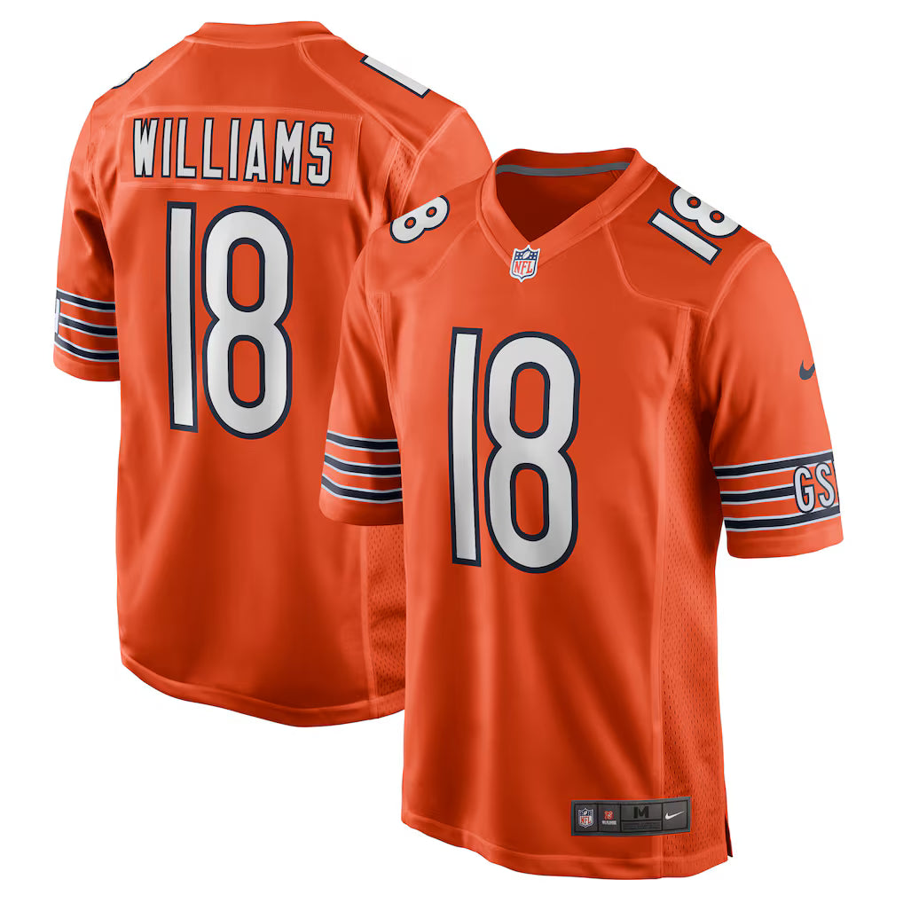 Chicago Bears NFL Caleb Williams Nike Alternate Player Game Jersey – Orange (USA Stock) - UKASSNI