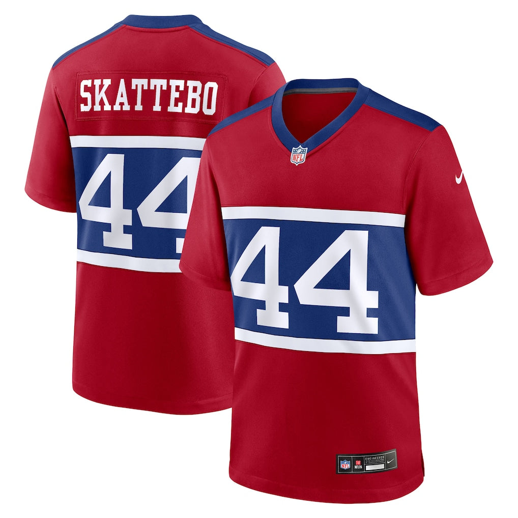 New York Giants NFL Cam Skattebo Nike Alternate Century Red Game Jersey – Red (USA Stock)