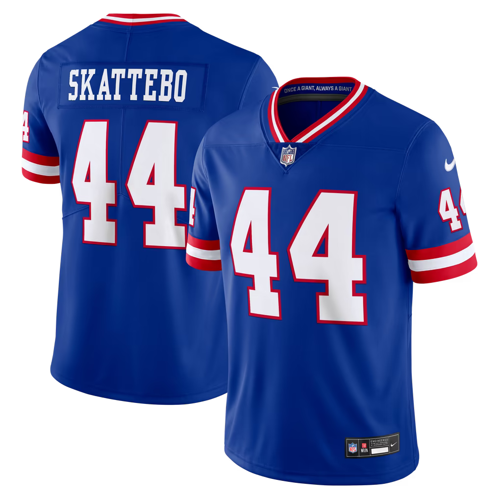 New York Giants Cam Skattebo Jersey – NFL Nike Team Vapor F.U.S.E. Stitched Limited – 3 Colours (USA Sourced)