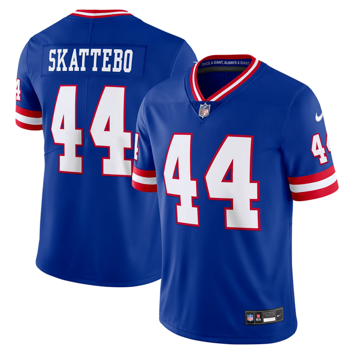 New York Giants Cam Skattebo Jersey – NFL Nike Team Vapor F.U.S.E. Stitched Limited – 3 Colours (USA Sourced)
