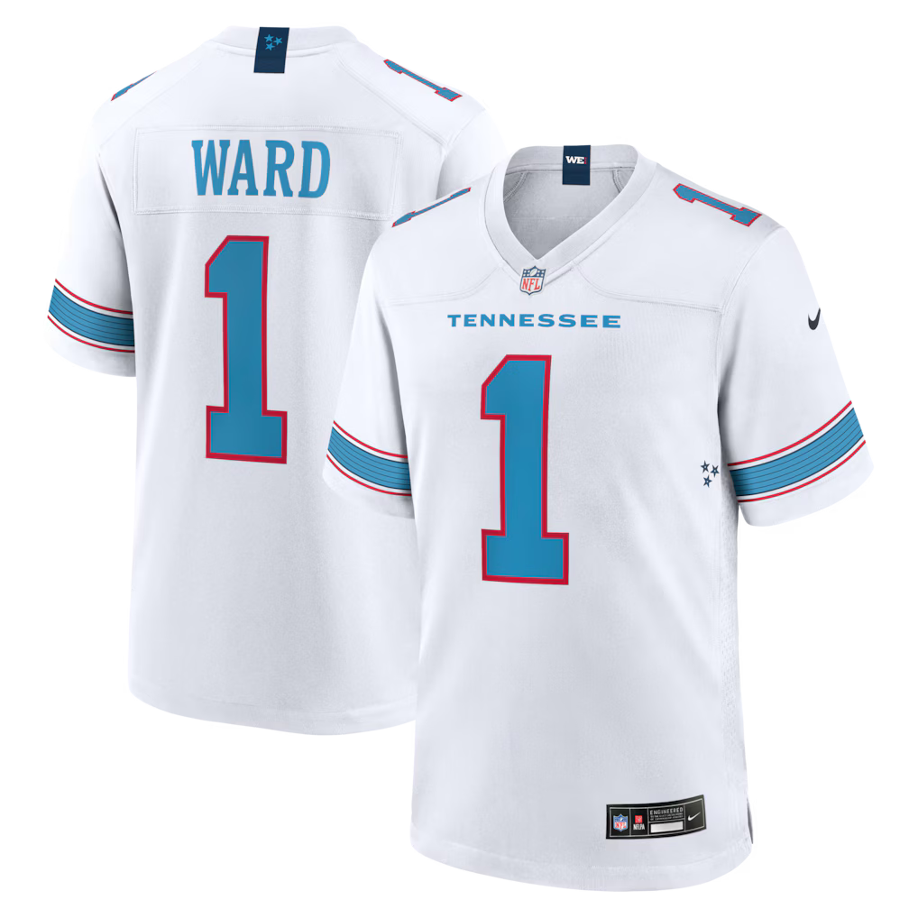 Tennessee Titans NFL Cameron Ward Nike Game Jersey – White (USA Stock)