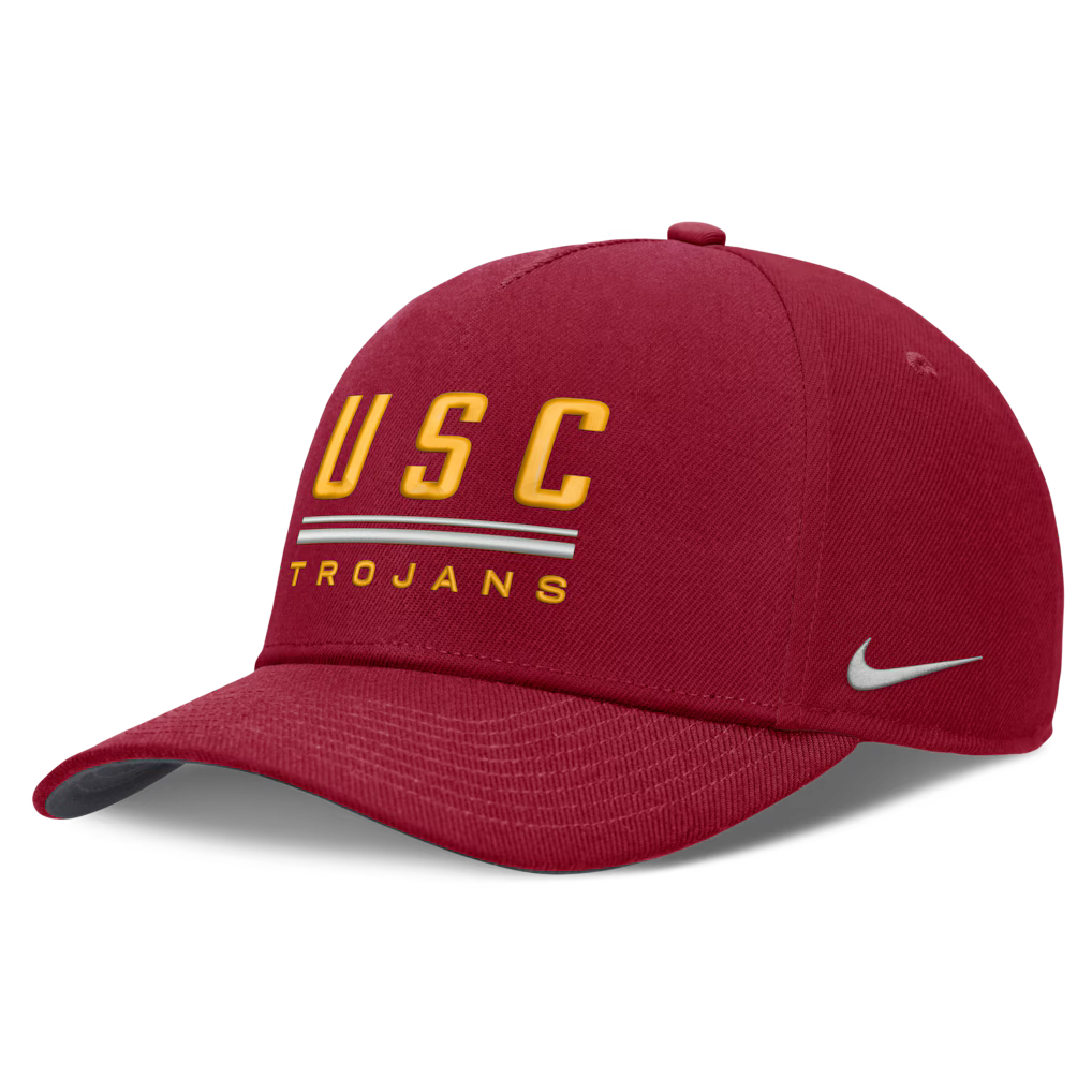 USC Trojans Nike 2026 Sideline Hat - NCAA Dri-FIT Rise – Cardinal (USA Sourced)