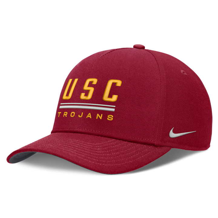USC Trojans Nike 2026 Sideline Hat - NCAA Dri-FIT Rise – Cardinal (USA Sourced)