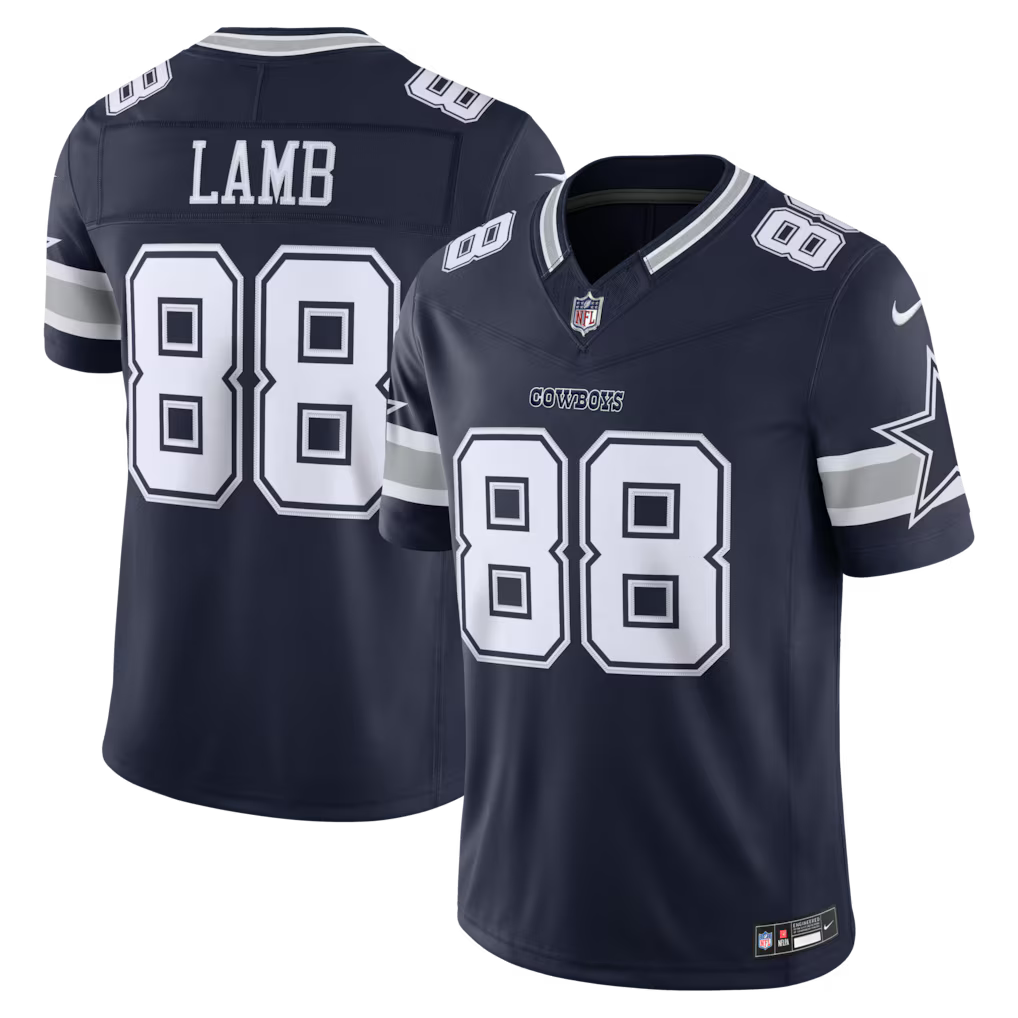 Dallas Cowboys CeeDee Lamb Jersey - NFL Nike Vapor F.U.S.E. Stitched Limited – Navy (USA Sourced)