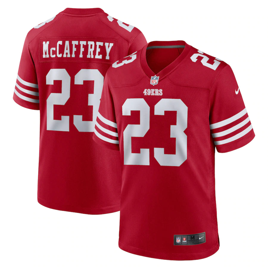 Christian McCaffrey San Francisco 49ers Nike Game Player Jersey - Scarlet - UKASSNI
