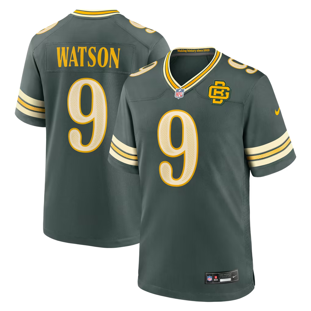 Green Bay Packers Christian Watson Jersey – NFL Nike 2026 Rivalries Collection Game – Green (USA Sourced)