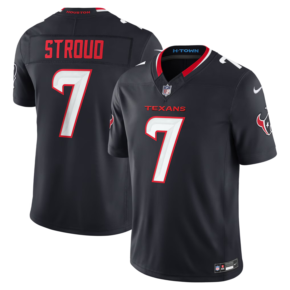 Houston Texans C.J. Stroud Jersey - NFL Nike Vapor F.U.S.E. Stitched Limited – Navy (USA Sourced)