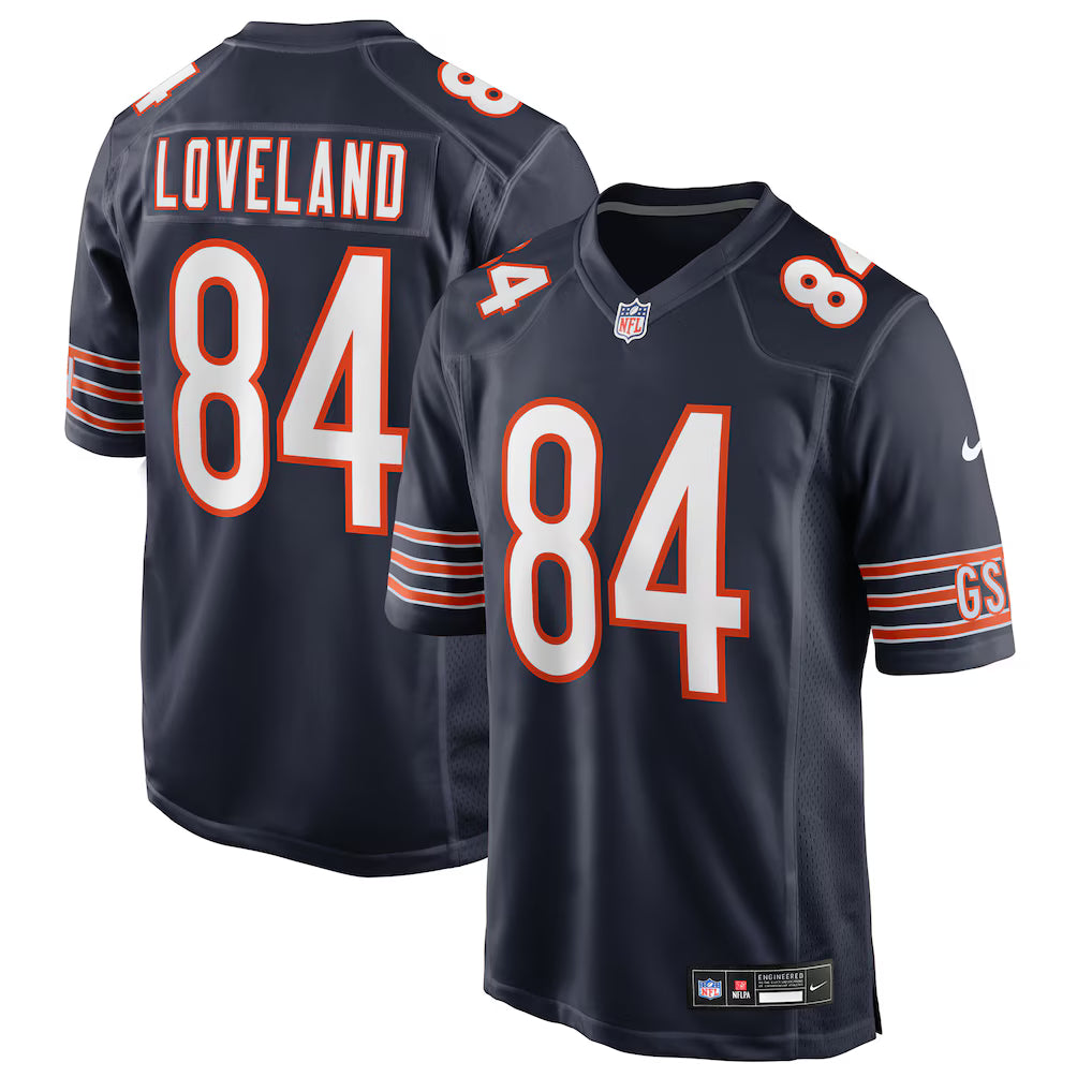 Chicago Bears NFL Colston Loveland Nike Team Game Jersey – Navy (USA Stock) - UKASSNI