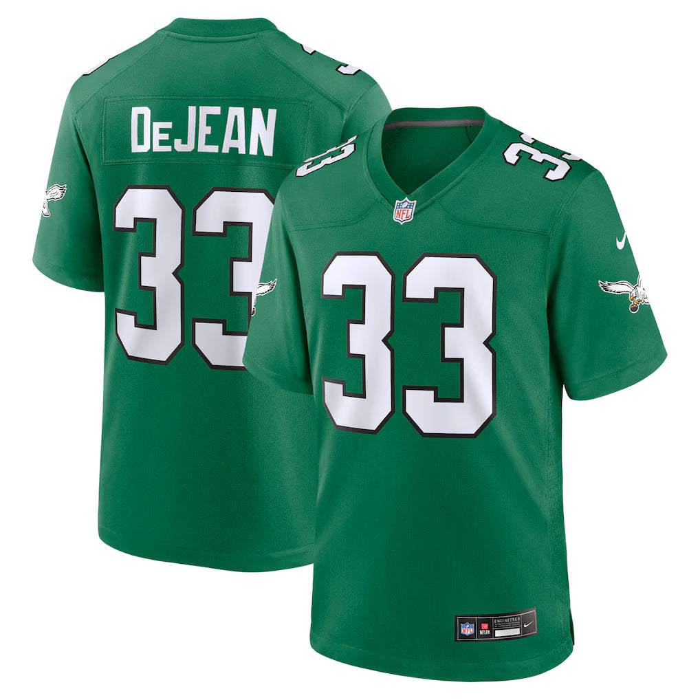 Philadelphia Eagles NFL Cooper DeJean Nike Alternate Game Jersey – Kelly Green (USA Stock) - UKASSNI