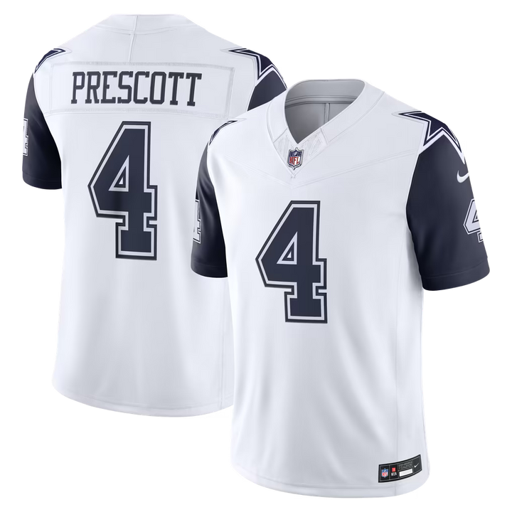 Dallas Cowboys Dak Prescott Jersey – NFL Nike Alternate Vapor F.U.S.E. Stitched Limited – 2 Colours (USA Sourced)