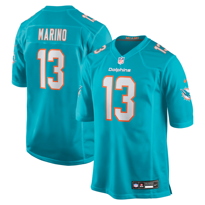 Miami Dolphins NFL Dan Marino Nike Game Retired Player Jersey – Aqua (UK Stock)