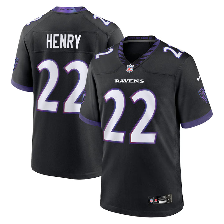 Baltimore Ravens Derrick Henry Jersey – NFL Nike Alternate Game – Black (USA Sourced) - UKASSNI