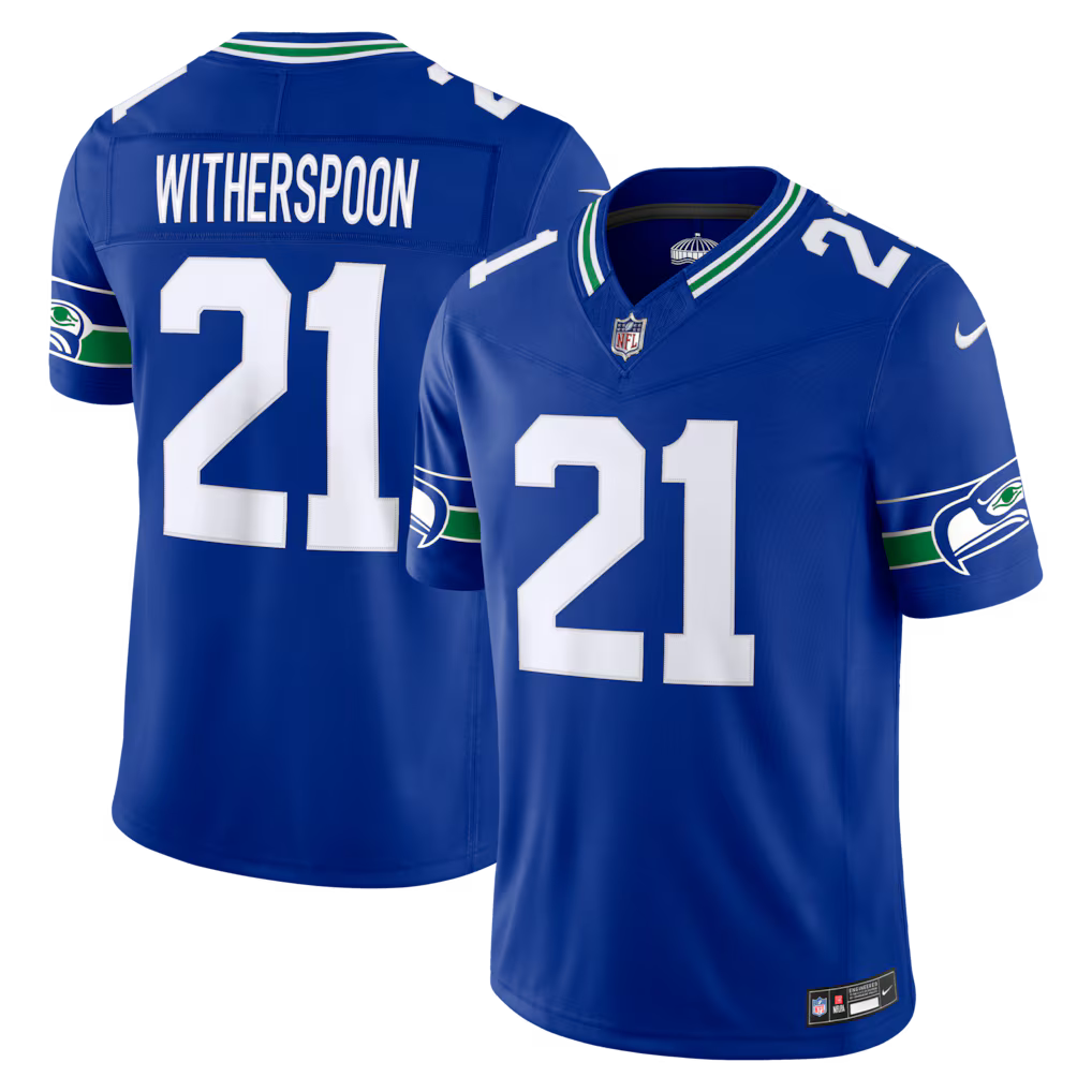 Seattle Seahawks Devon Witherspoon Jersey – NFL Nike Alternate Vapor F.U.S.E. Limited – Royal (USA Sourced)