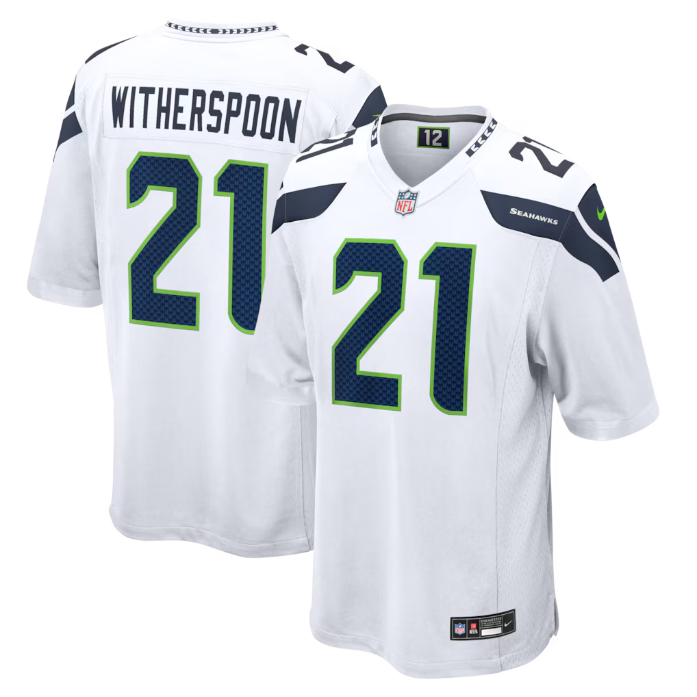 Seattle Seahawks NFL Devon Witherspoon Nike Game Jersey – White (USA Stock) - UKASSNI