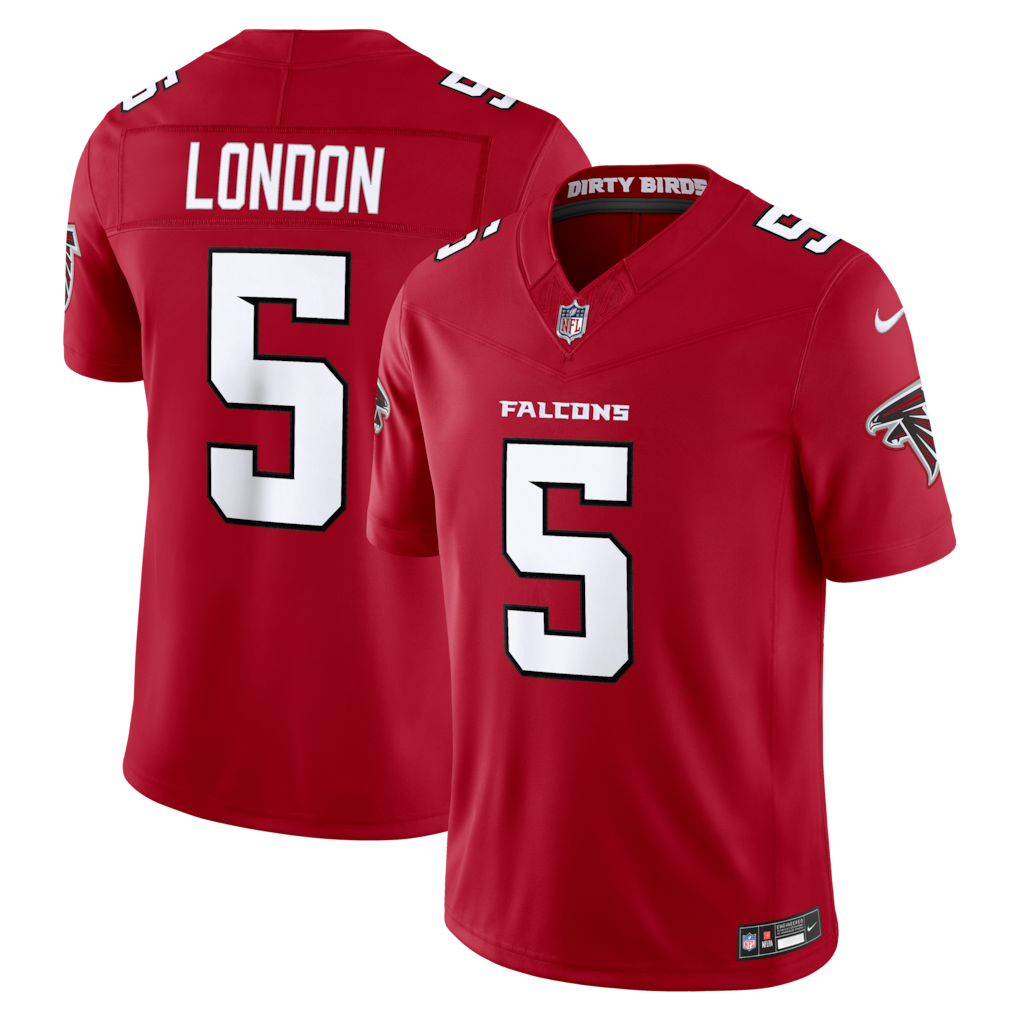Atlanta Falcons NFL Drake London Nike Vapor F.U.S.E. Sewn Down Limited Jersey – Red (USA Stock) - UKASSNI