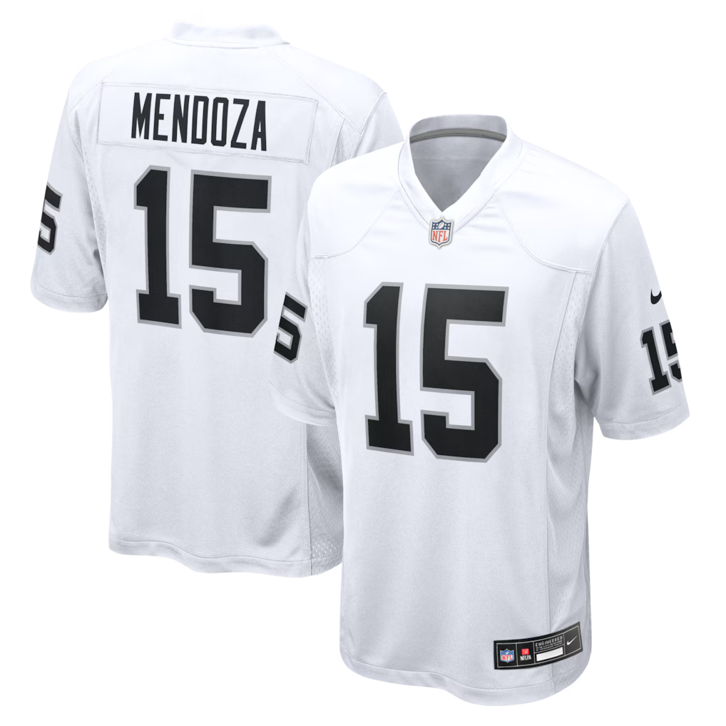 Las Vegas Raiders Fernando Mendoza Jersey - NFL Nike Game – White (USA Sourced)